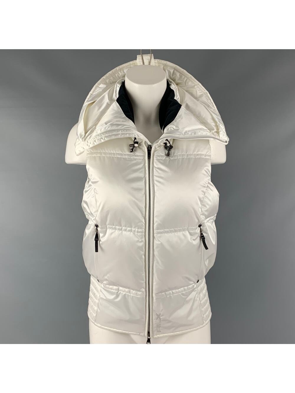 RLX by RALPH LAUREN Size M White Nylon Padded Zip Up Vest